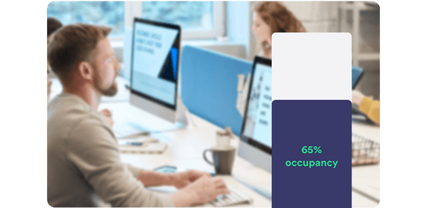 people working in office building occupancy